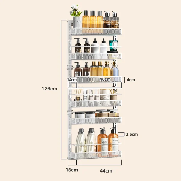 6-Tier Door Storage with Baskets