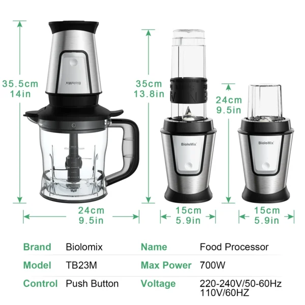3-in-1 Food Processor