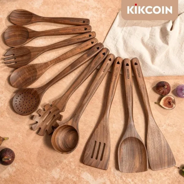 Teak Wood Cooking Utensil Set