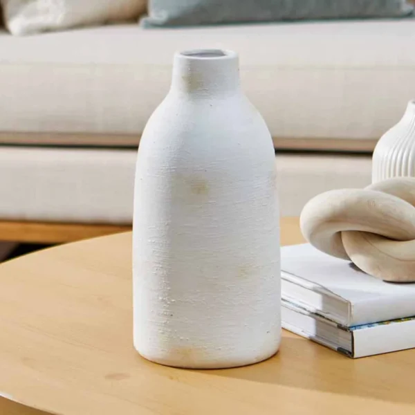 Brushed Wash Ceramic Vase