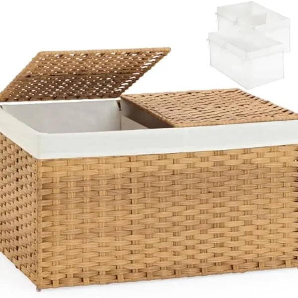 Rattan Basket with Lid