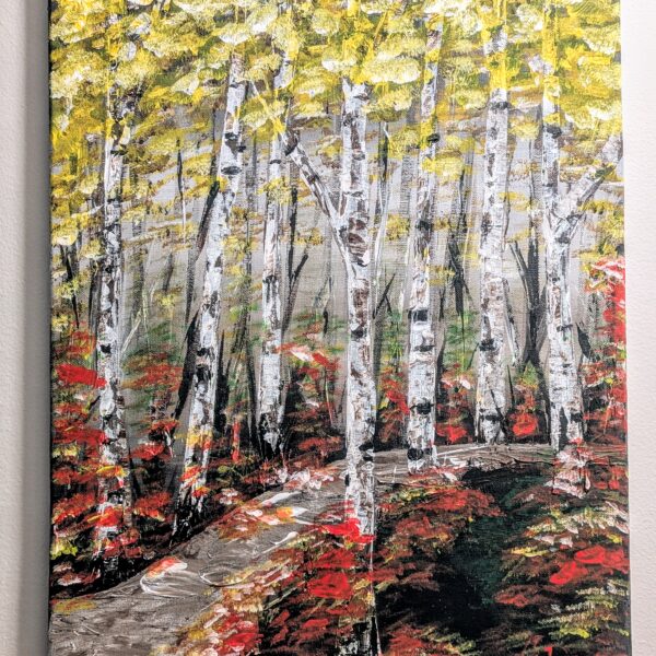 Original Birch Forest Painting Wall-Art